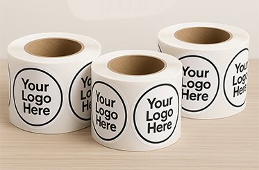 גליל מדבקות עגולות