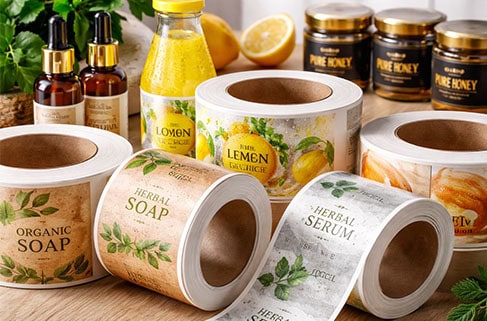 בחירת גולם נכון למדבקות בגלילים