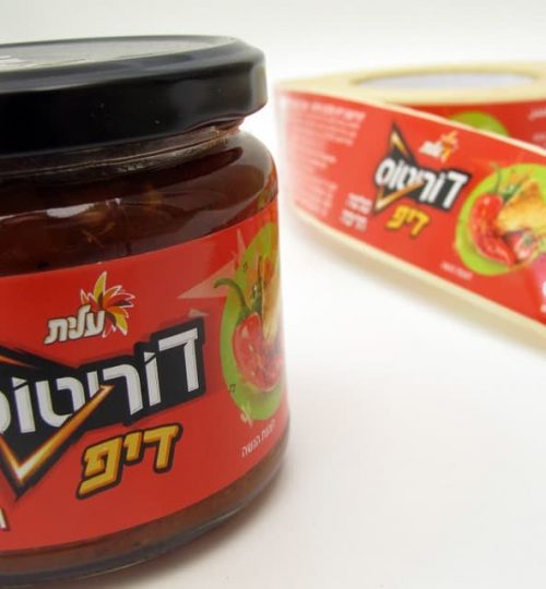 מדבקה בגליל דוריטוס דיפ חריף